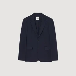 Homme SANDRO Veste De Costume En Jersey
