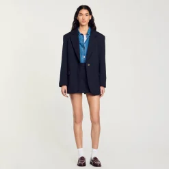 Femme SANDRO Veste De Costume En Laine