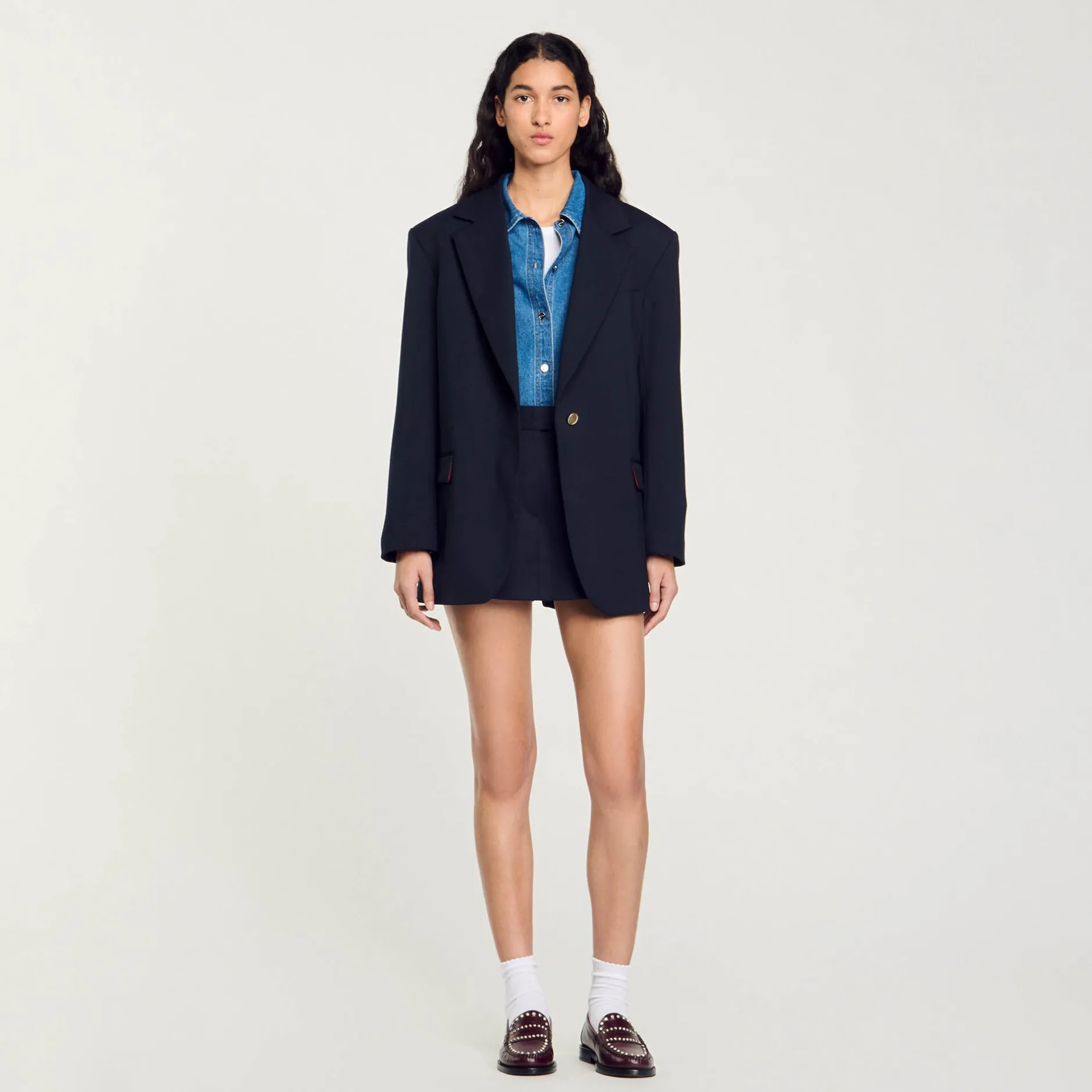 Femme SANDRO Veste De Costume En Laine