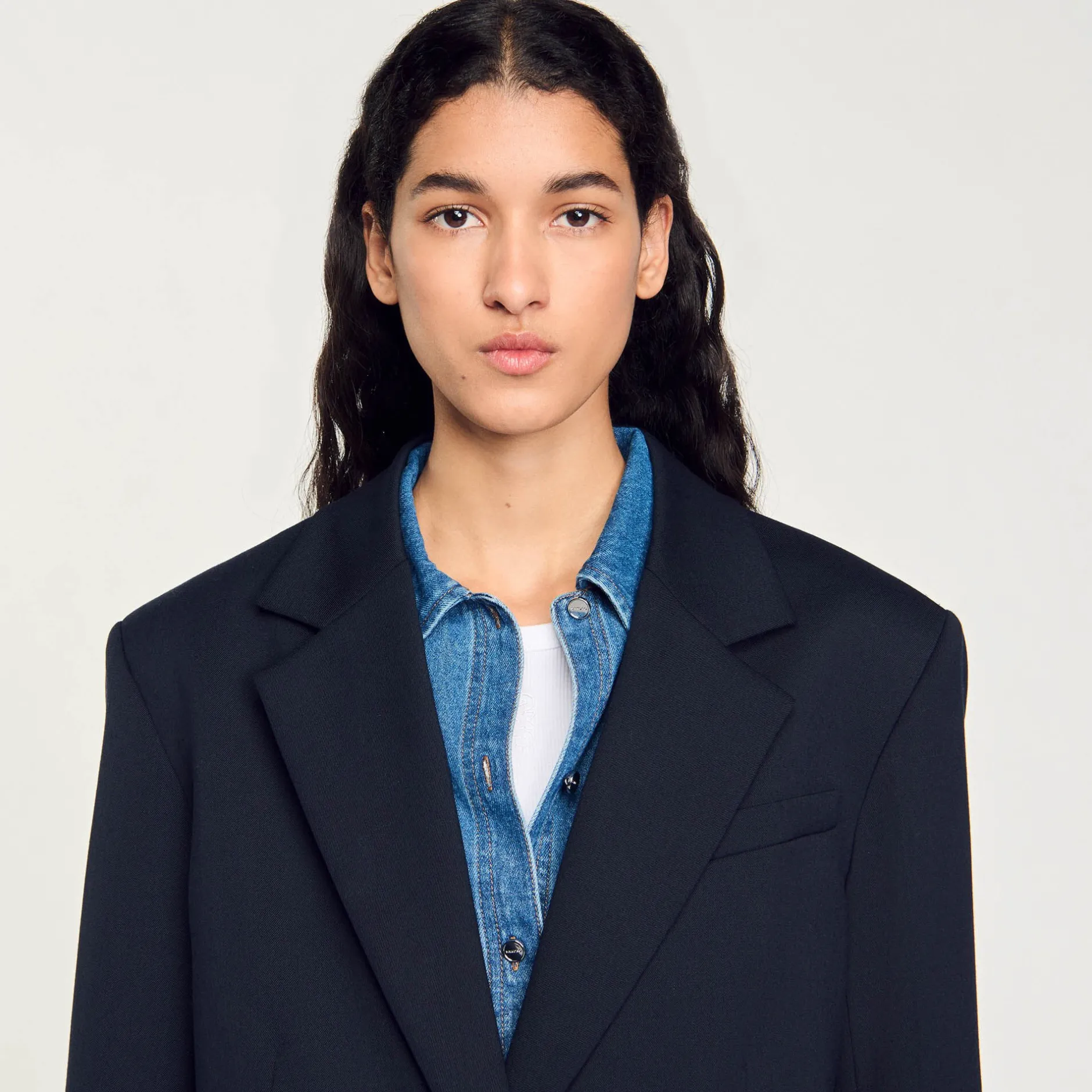 Femme SANDRO Veste De Costume En Laine
