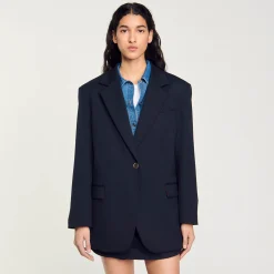 Femme SANDRO Veste De Costume En Laine