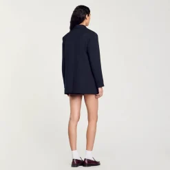 Femme SANDRO Veste De Costume En Laine