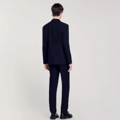 Homme SANDRO Veste De Costume En Laine