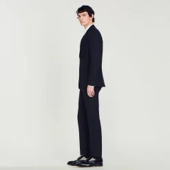 Homme SANDRO Veste De Costume En Laine