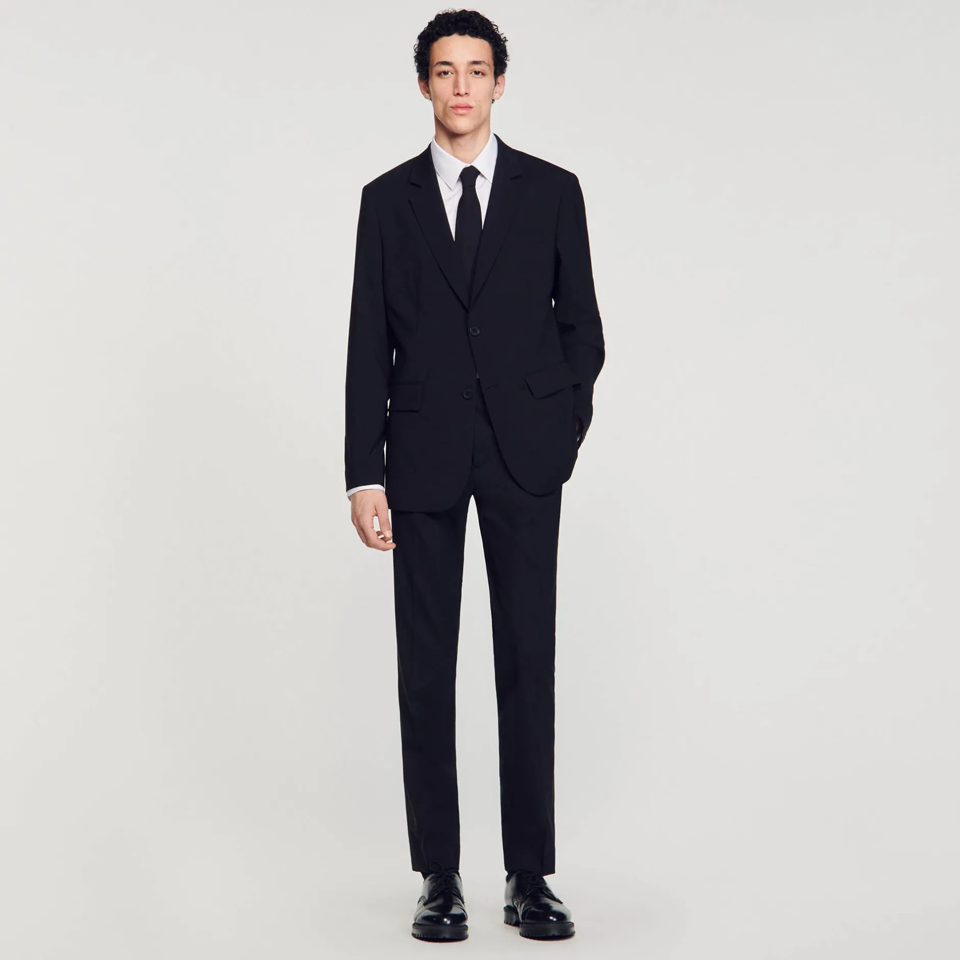 Homme SANDRO Veste De Costume En Laine Vierge