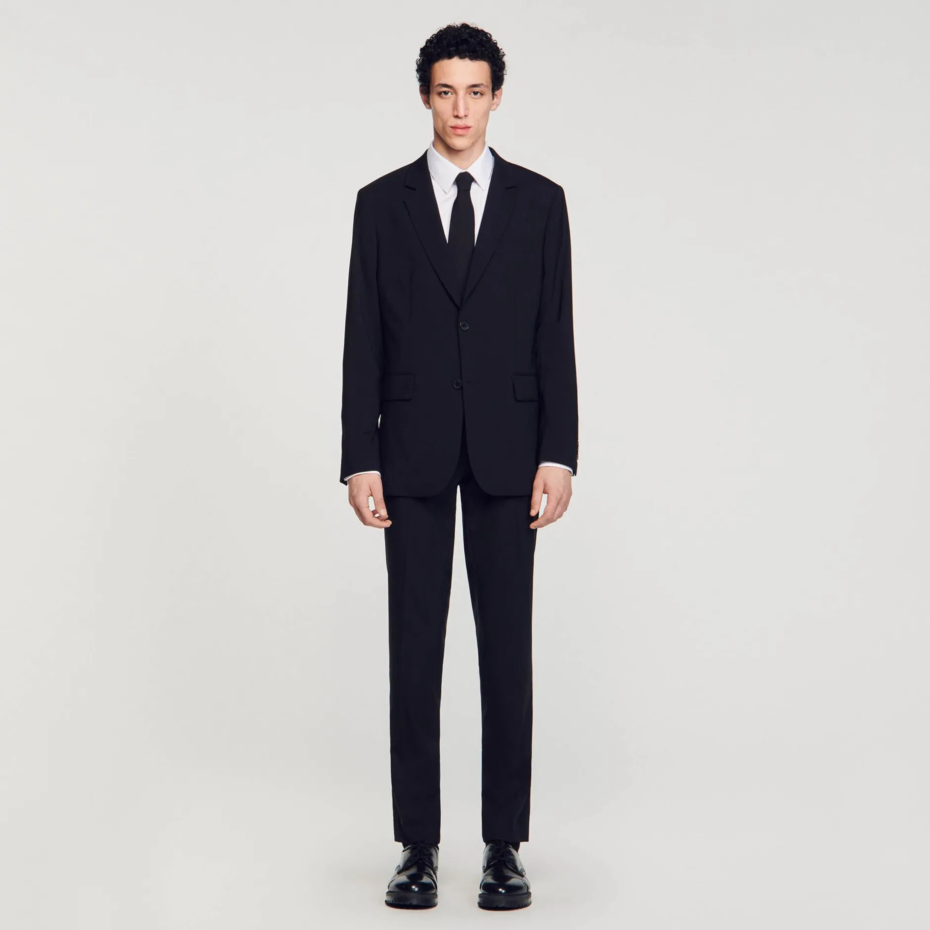 Homme SANDRO Veste De Costume En Laine Vierge