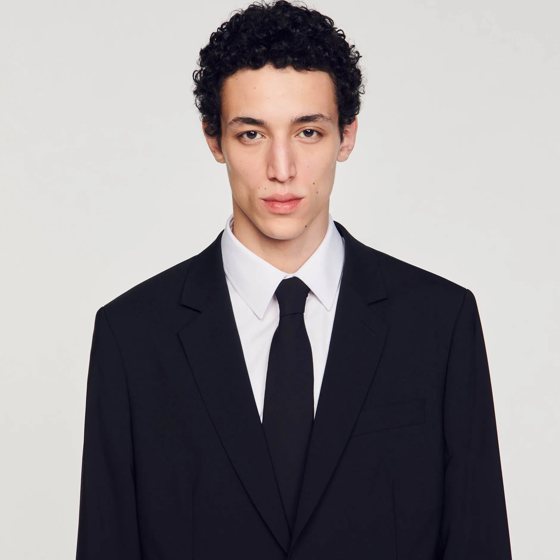 Homme SANDRO Veste De Costume En Laine Vierge