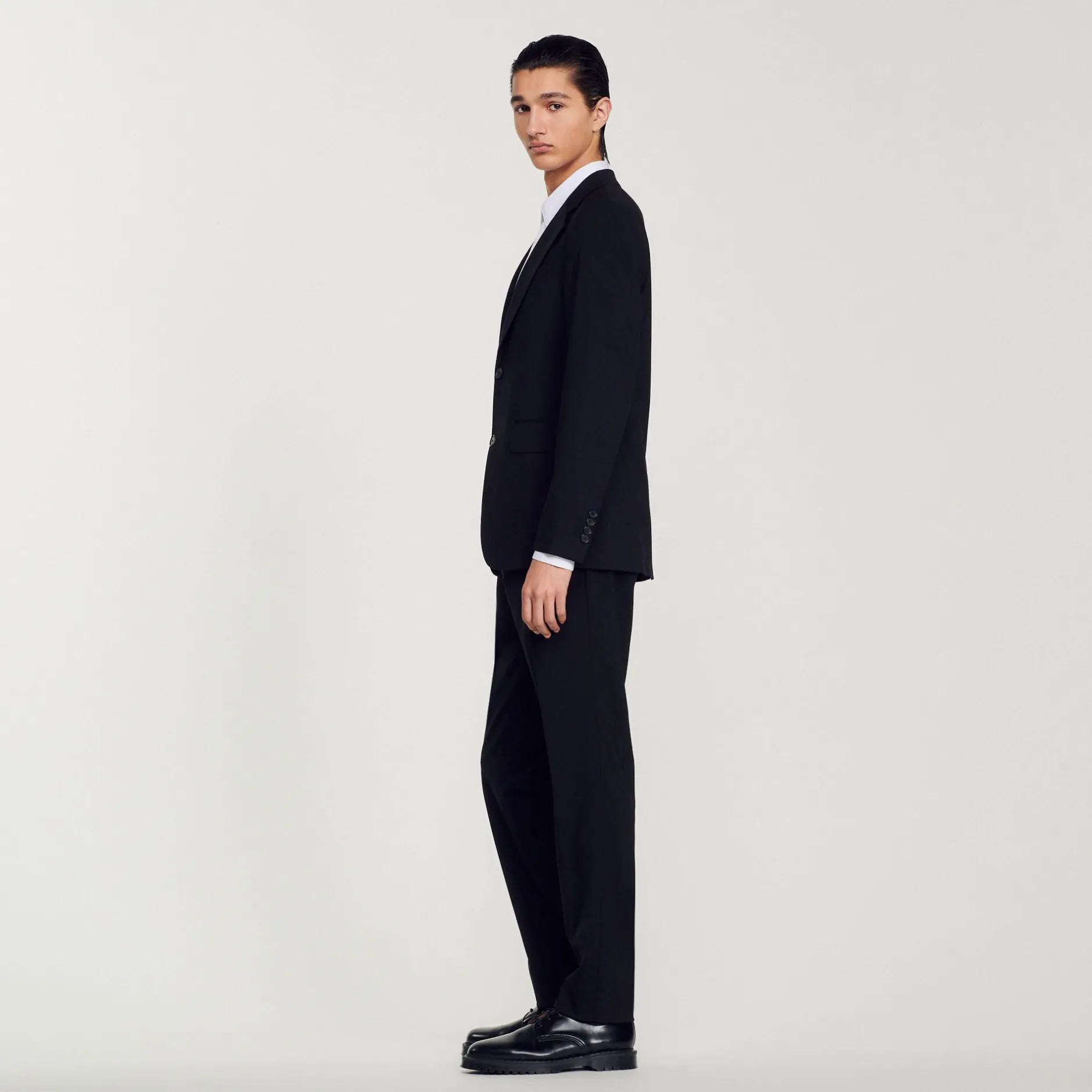 Homme SANDRO Veste De Costume En Laine Vierge
