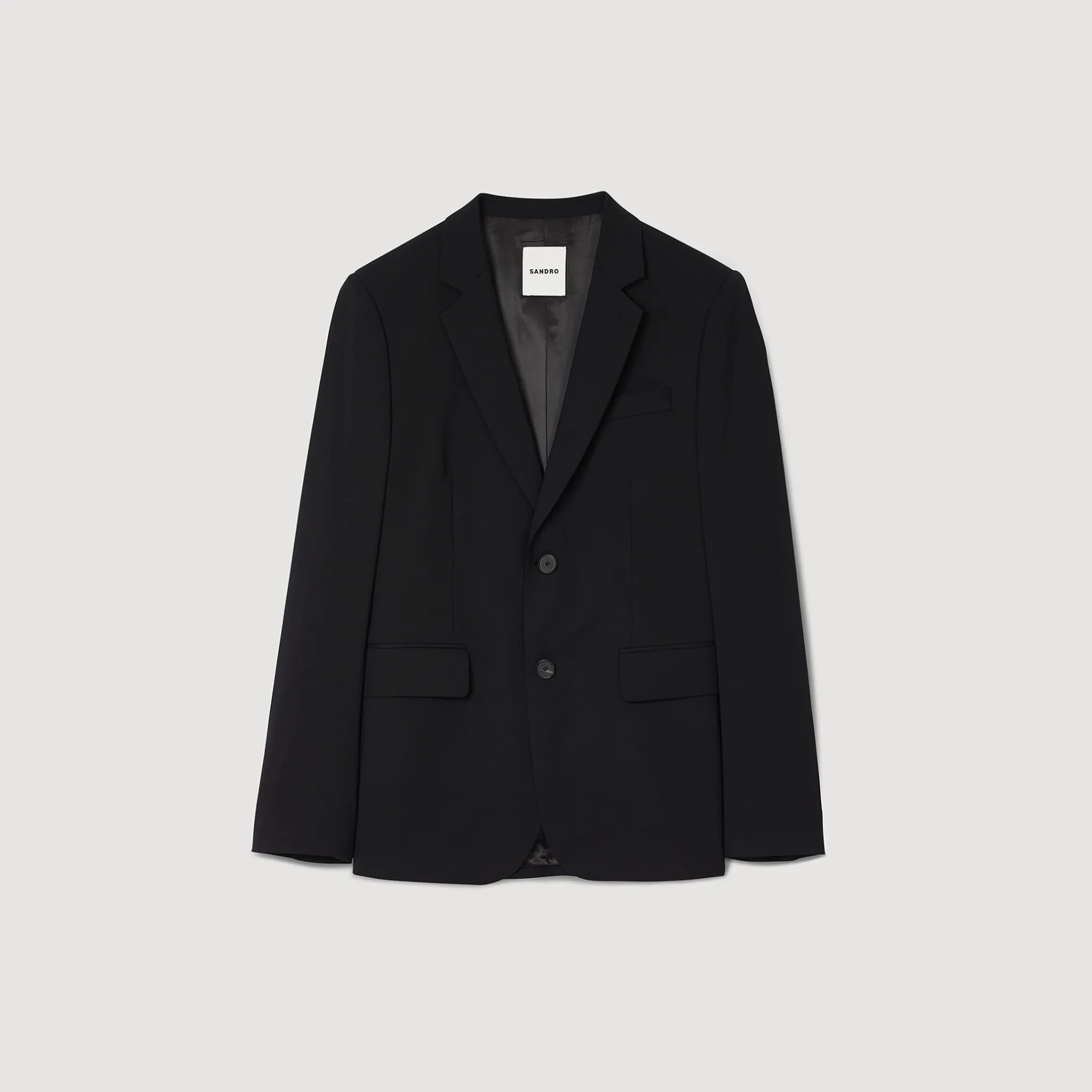 Homme SANDRO Veste De Costume En Laine Vierge