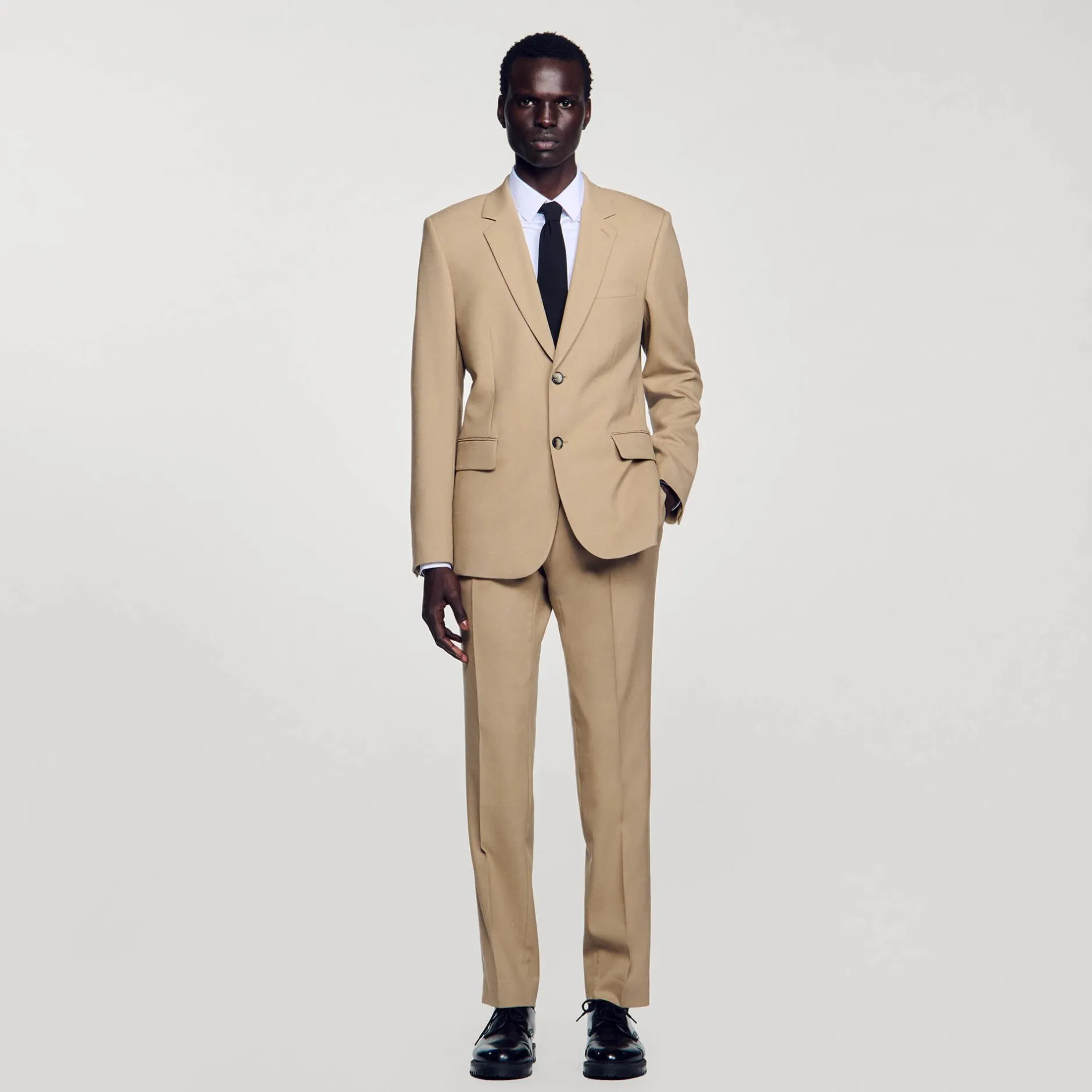 Homme SANDRO Veste De Costume En Laine
