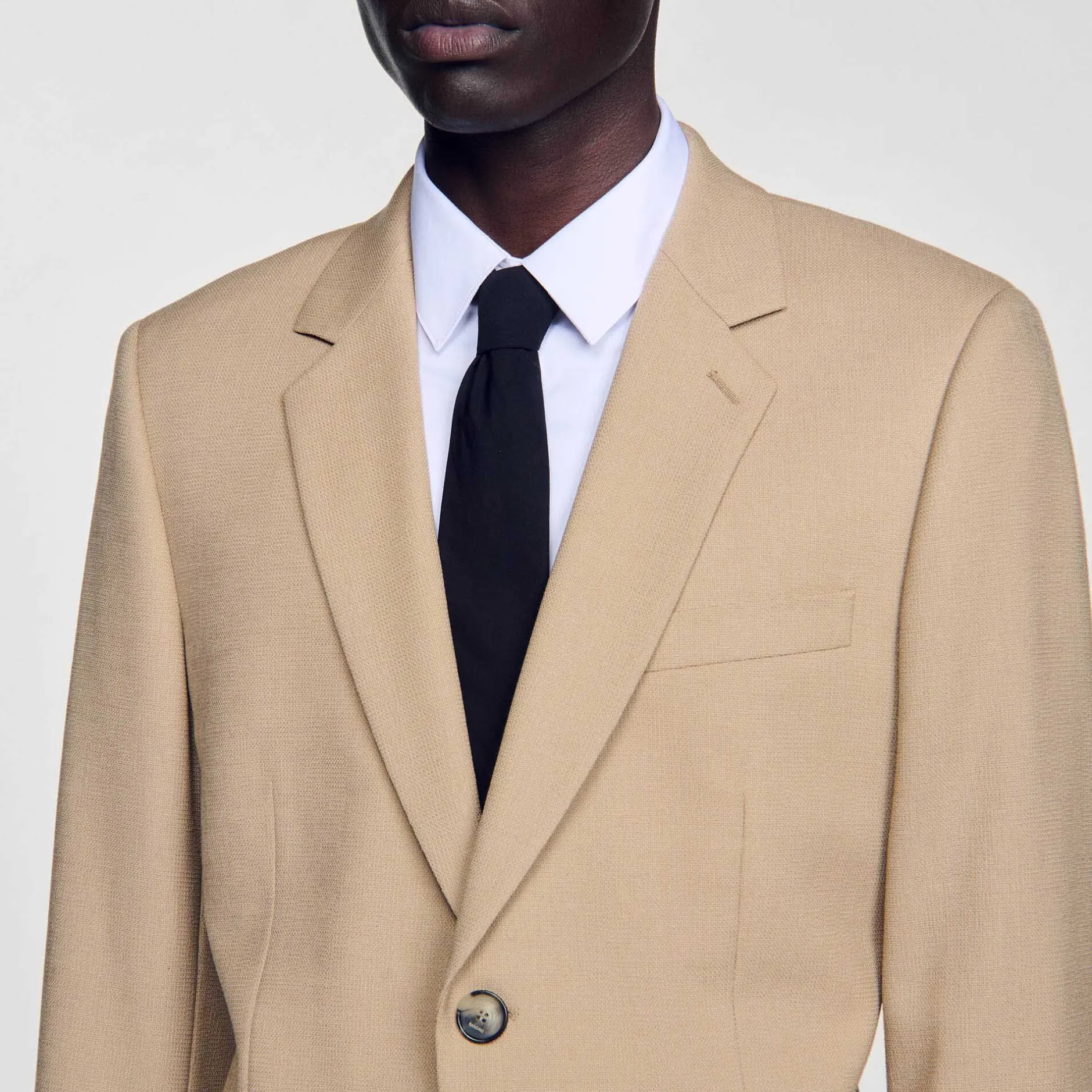 Homme SANDRO Veste De Costume En Laine