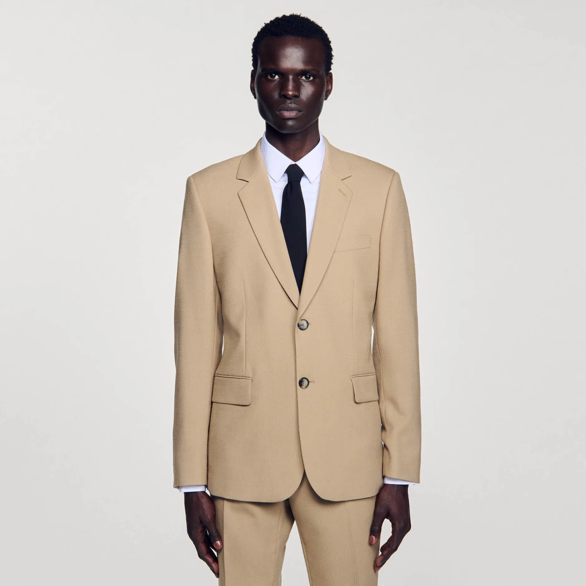 Homme SANDRO Veste De Costume En Laine