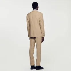 Homme SANDRO Veste De Costume En Laine