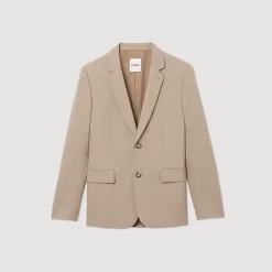 Homme SANDRO Veste De Costume En Laine