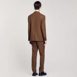 Homme SANDRO Veste De Costume En Laine