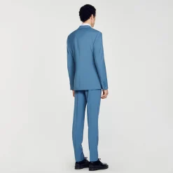 Homme SANDRO Veste De Costume En Laine