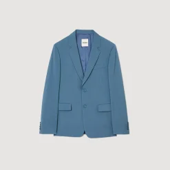 Homme SANDRO Veste De Costume En Laine