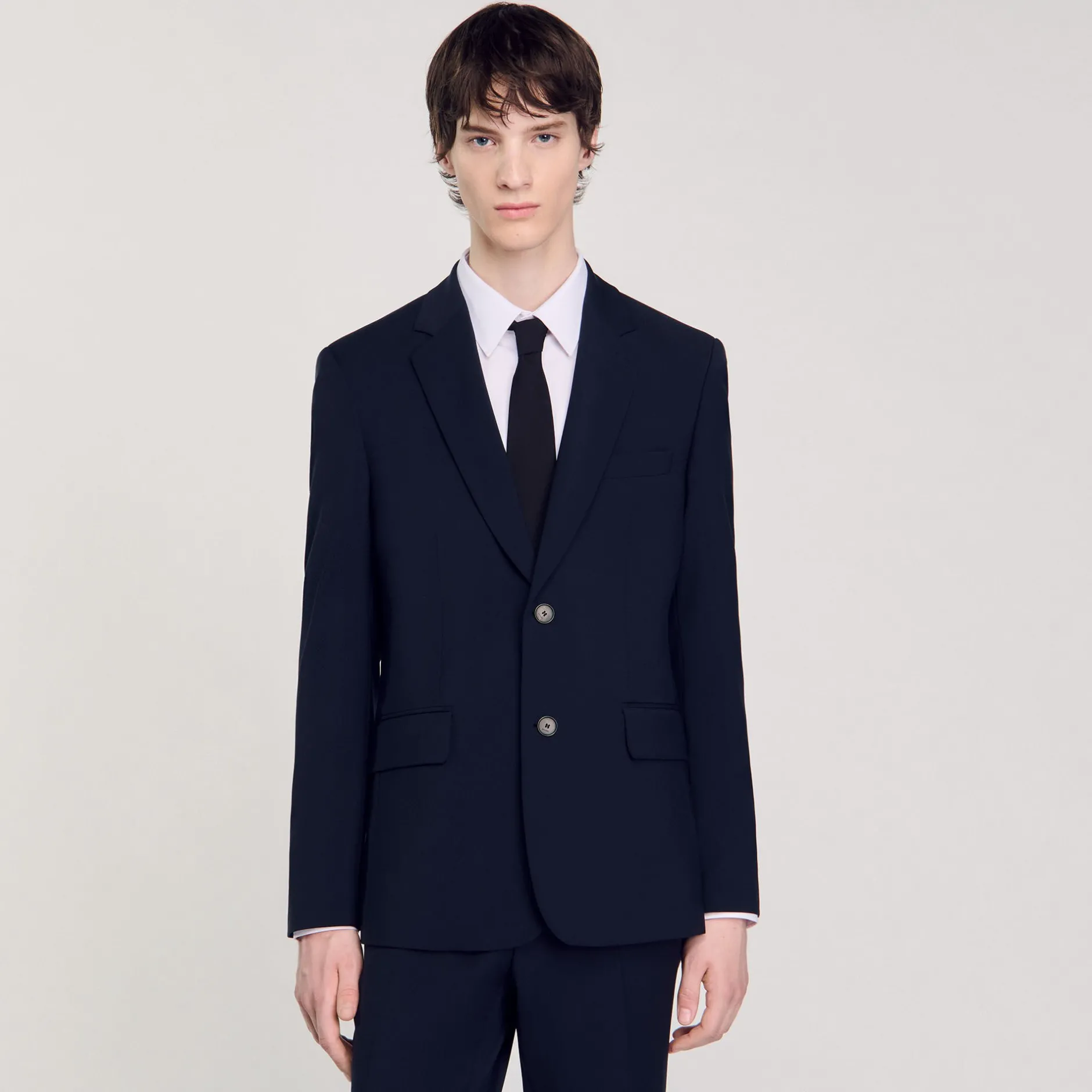 Homme SANDRO Veste De Costume En Laine