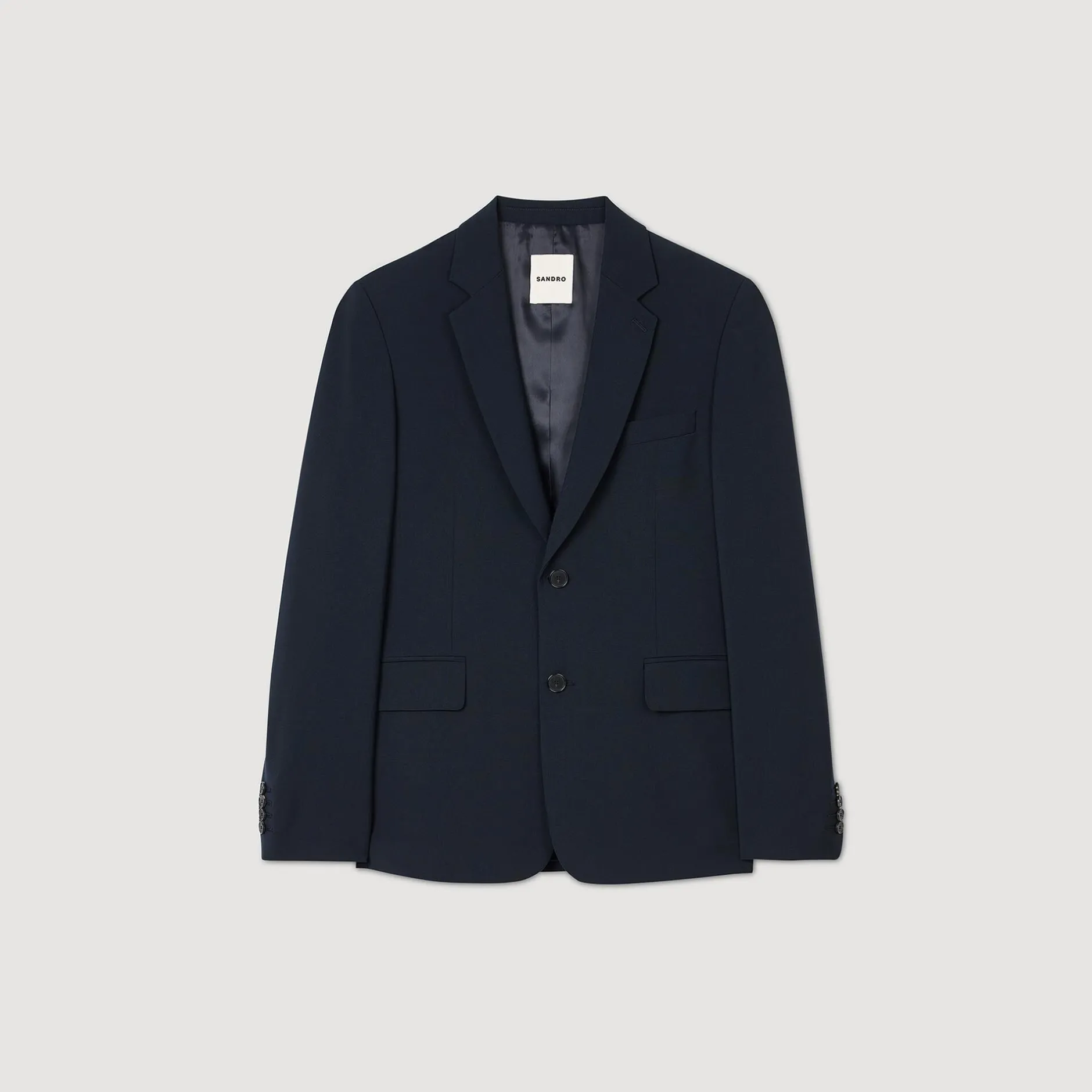Homme SANDRO Veste De Costume En Laine