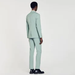 Homme SANDRO Veste De Costume En Laine