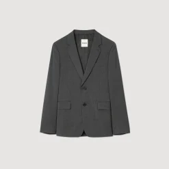 Homme SANDRO Veste De Costume En Laine