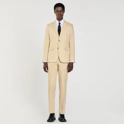Homme SANDRO Veste De Costume En Lin