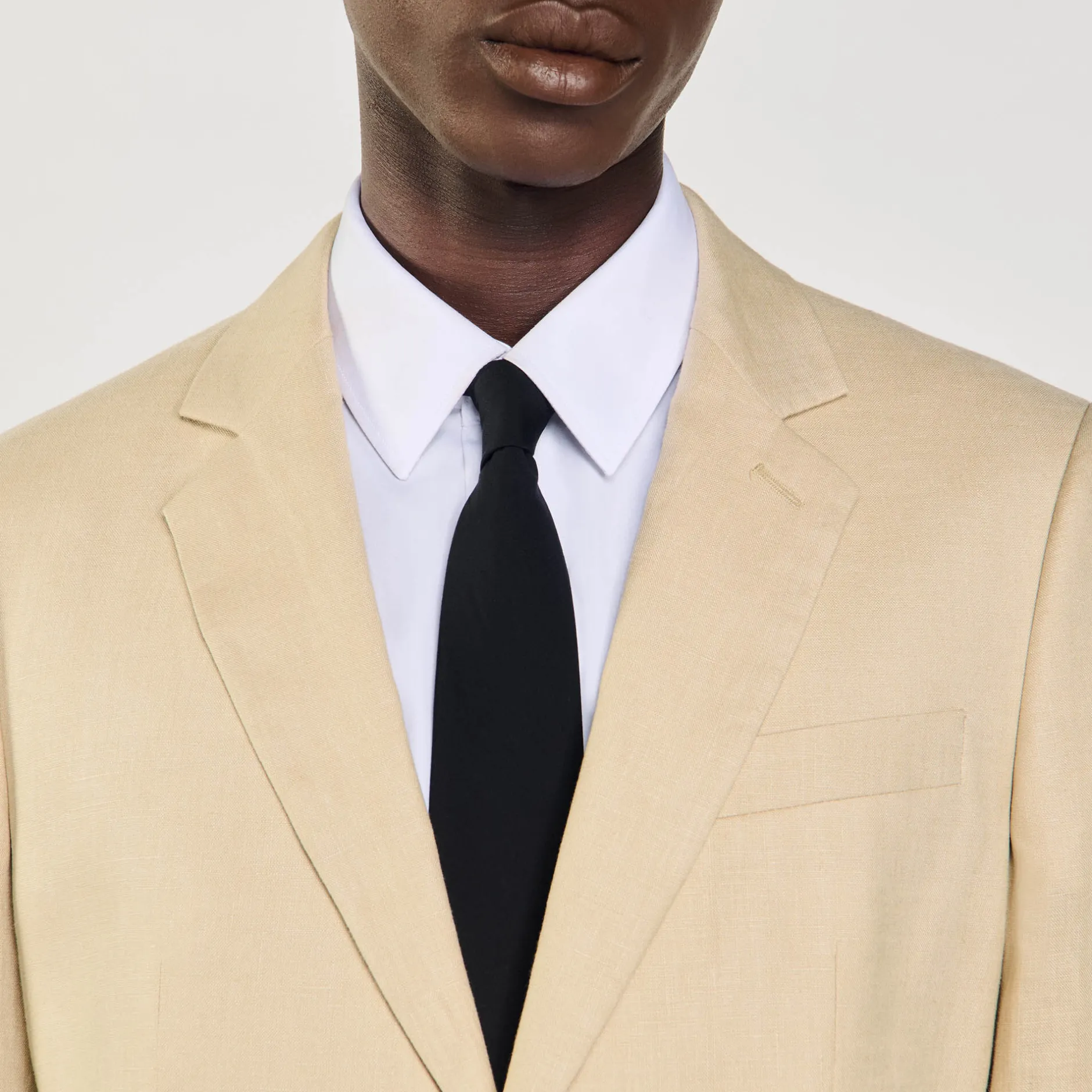 Homme SANDRO Veste De Costume En Lin