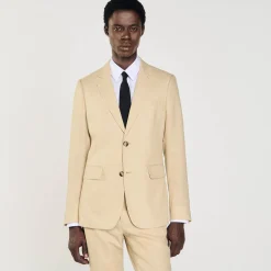 Homme SANDRO Veste De Costume En Lin