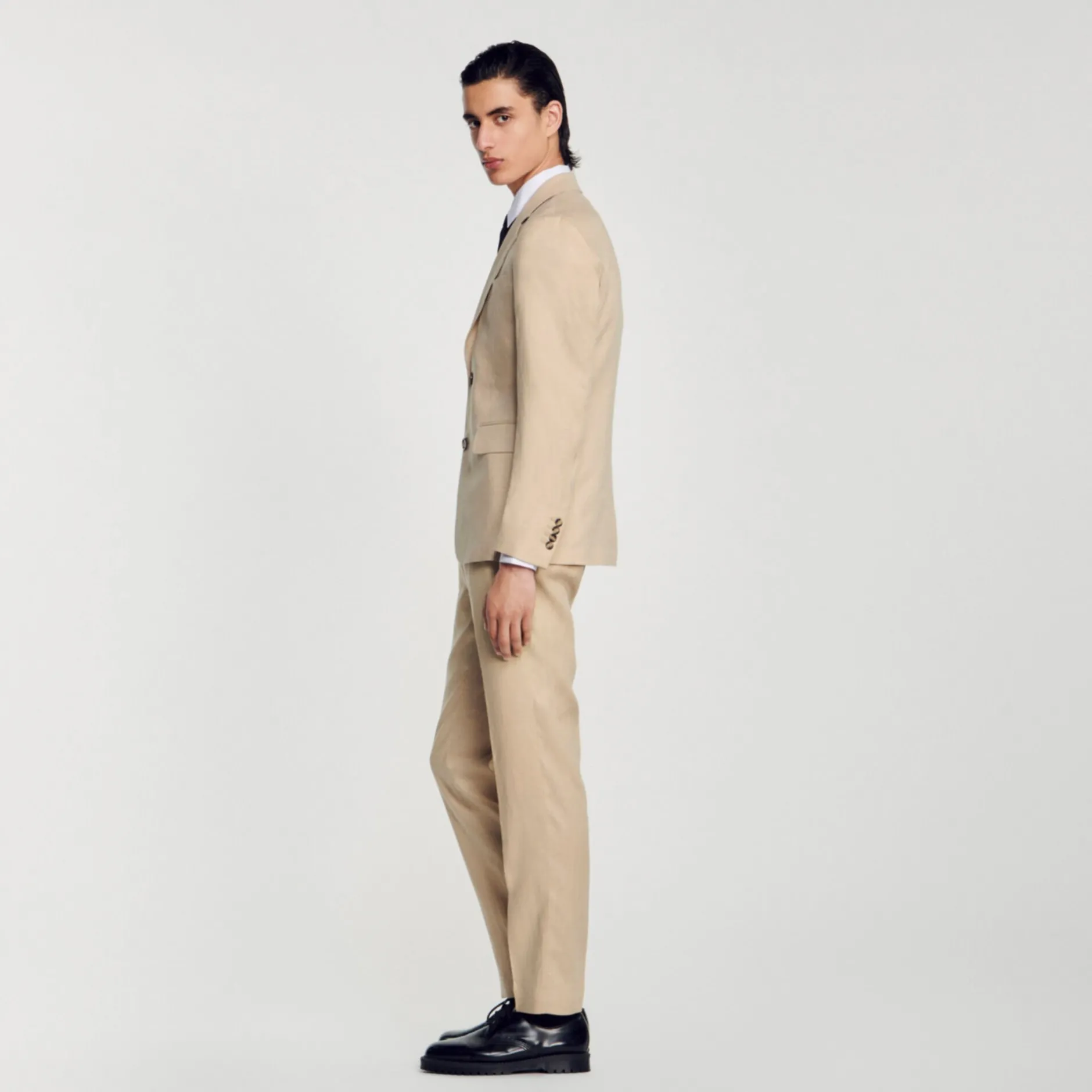 Homme SANDRO Veste De Costume En Lin