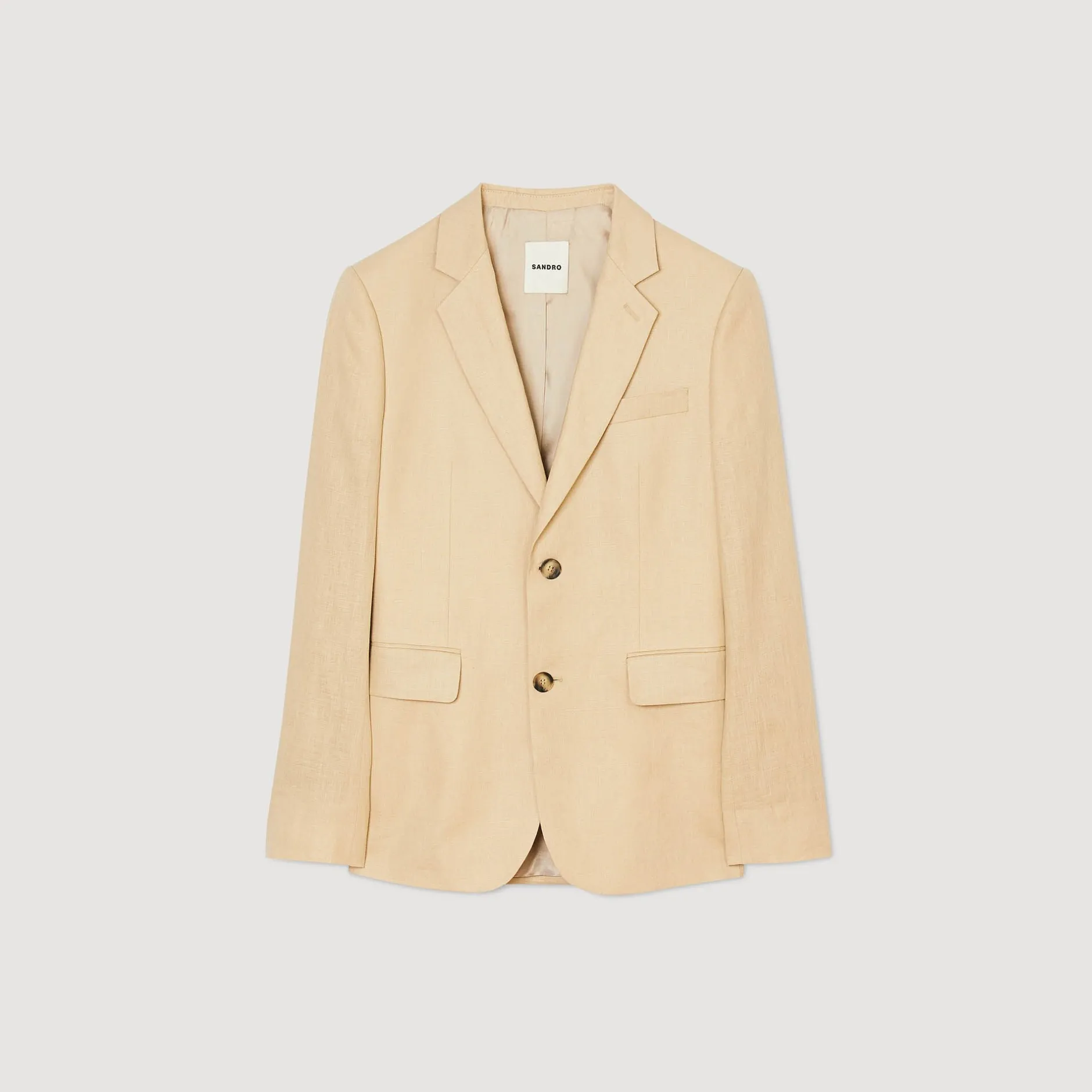 Homme SANDRO Veste De Costume En Lin