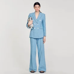 Femme SANDRO Veste De Costume En Tweed