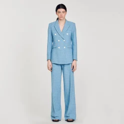 Femme SANDRO Veste De Costume En Tweed