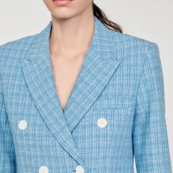 Femme SANDRO Veste De Costume En Tweed
