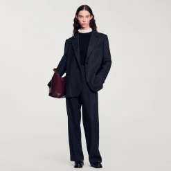 Femme SANDRO Veste De Costume Large