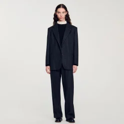 Femme SANDRO Veste De Costume Large