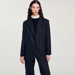 Femme SANDRO Veste De Costume Large