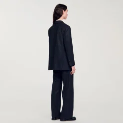 Femme SANDRO Veste De Costume Large