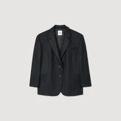Femme SANDRO Veste De Costume Large