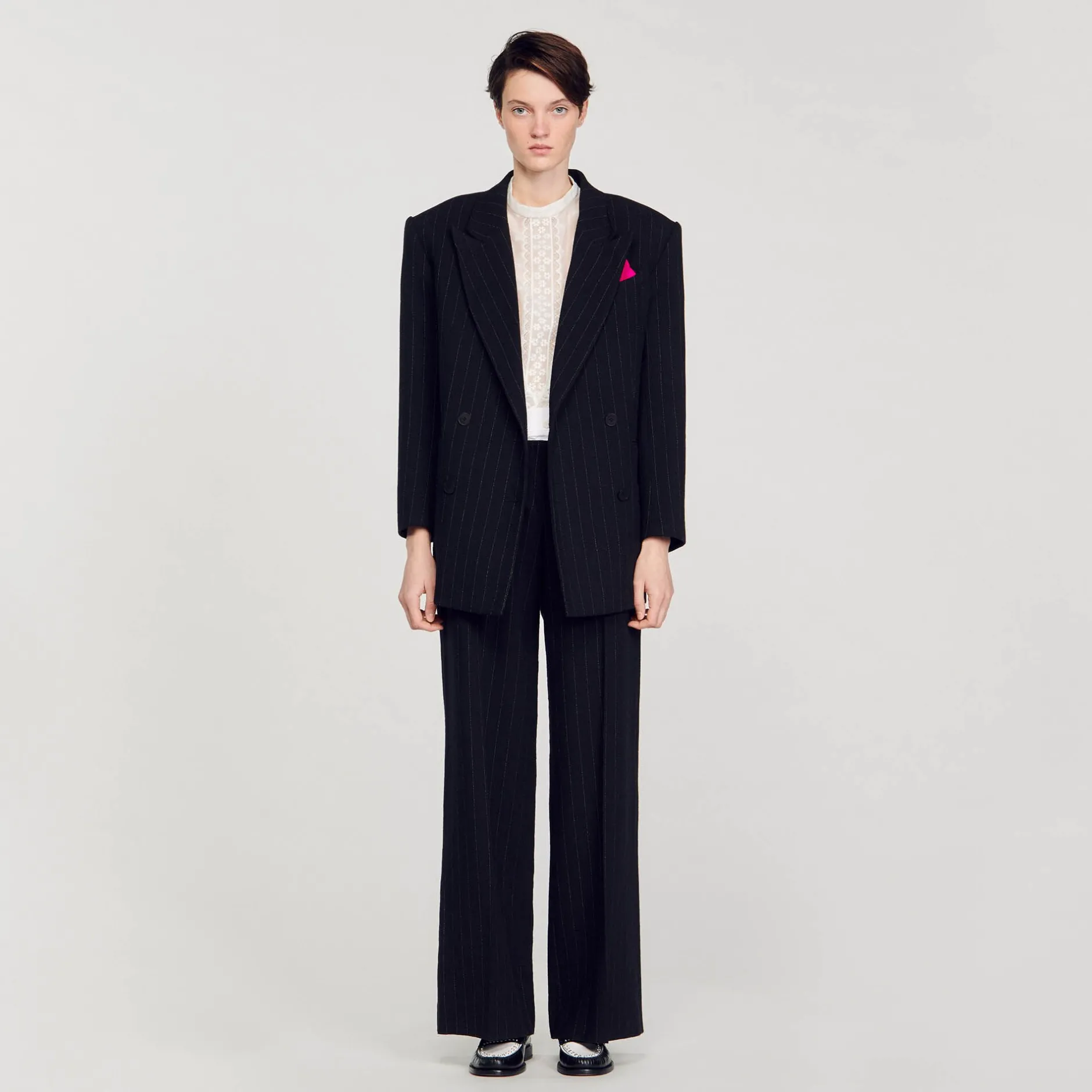 Femme SANDRO Veste De Costume Oversize