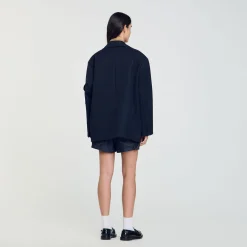 Femme SANDRO Veste De Costume Oversize