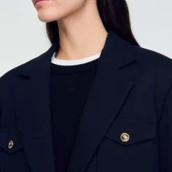 Femme SANDRO Veste De Costume Oversize
