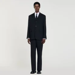 Homme SANDRO Veste De Costume Oversize
