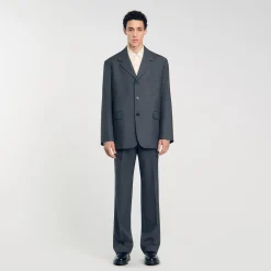 Homme SANDRO Veste De Costume Oversize