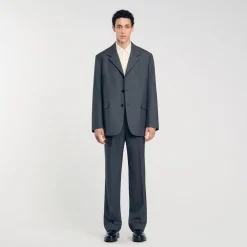 Homme SANDRO Veste De Costume Oversize