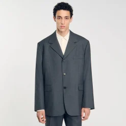 Homme SANDRO Veste De Costume Oversize