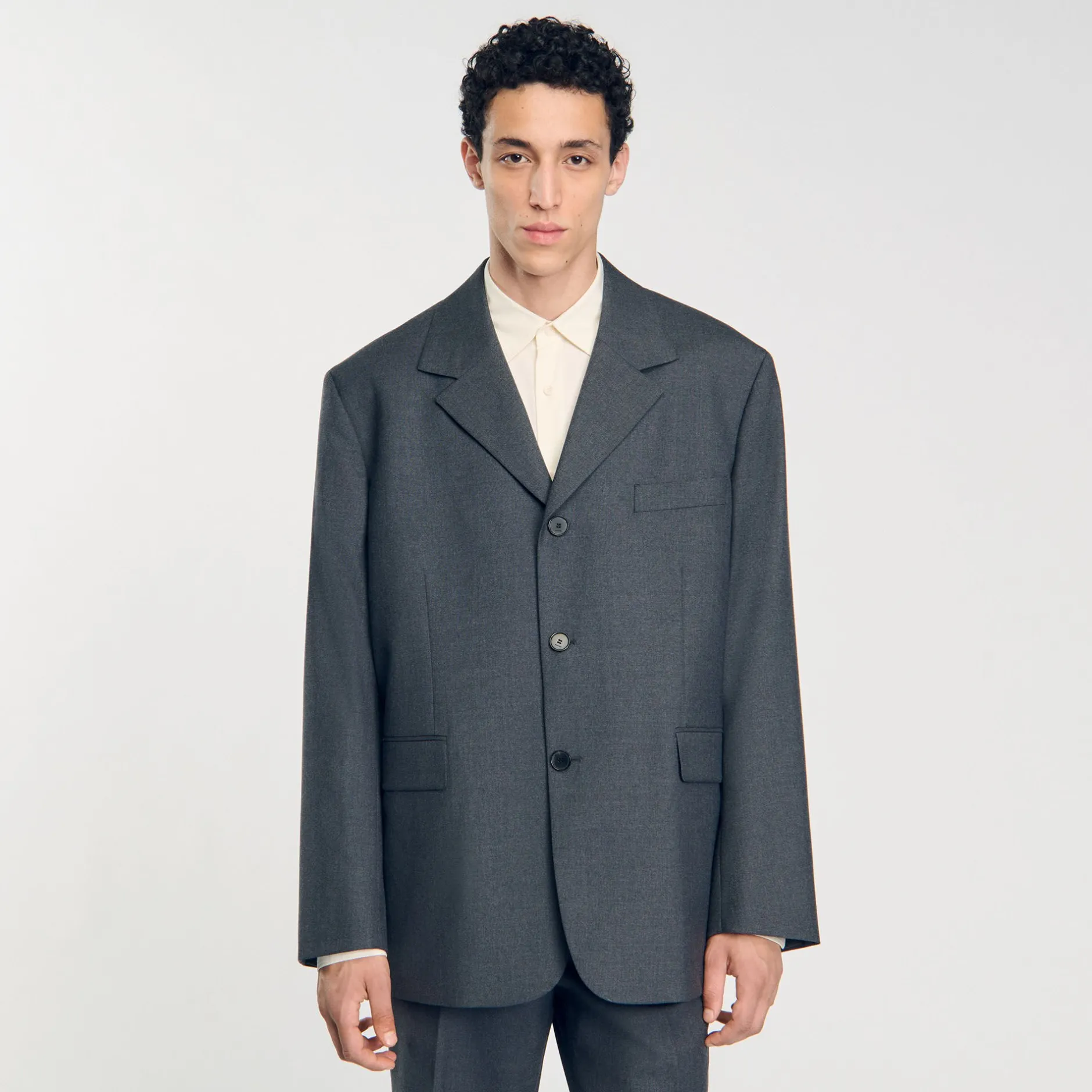 Homme SANDRO Veste De Costume Oversize