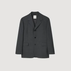 Homme SANDRO Veste De Costume Oversize