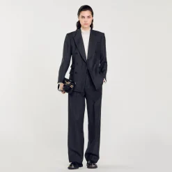 Femme SANDRO Veste De Costume Rayures