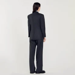 Femme SANDRO Veste De Costume Rayures