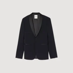 Homme SANDRO Veste De Smoking Avec Satin